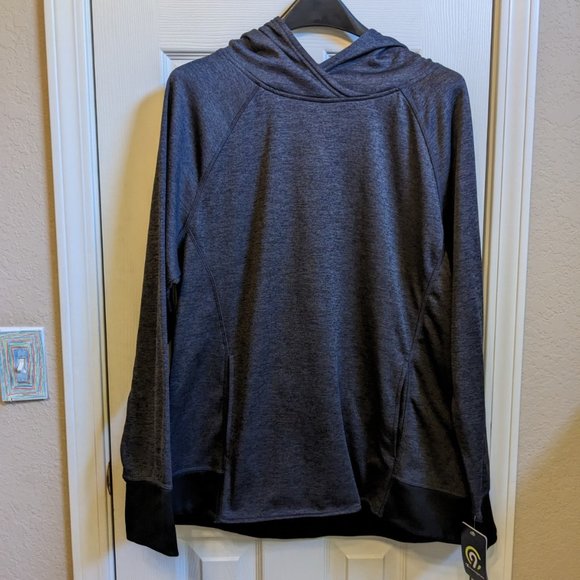 C9 Champion Duo Dry Womens Extra Large Gray Hoodie Pullover Tech Pocket - Picture 2 of 7